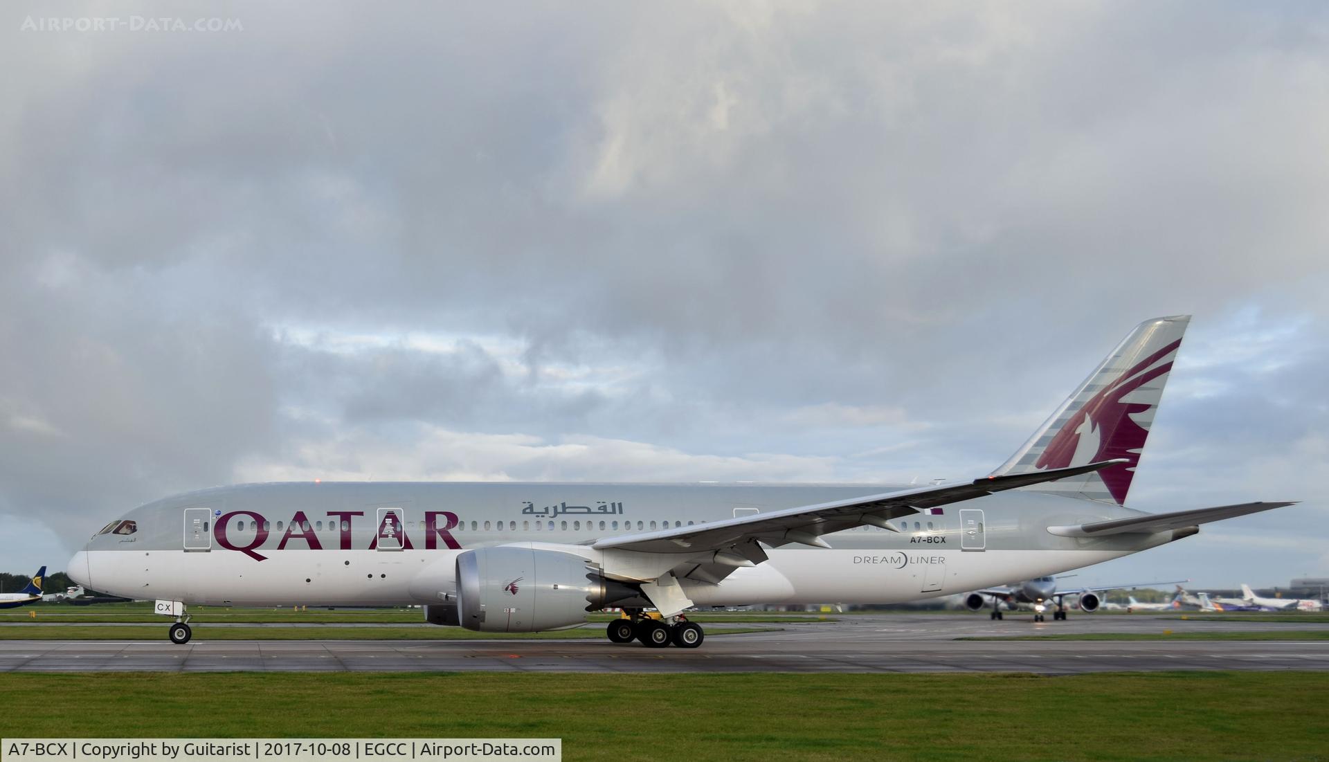 A7-BCX, 2015 Boeing 787-8 Dreamliner Dreamliner C/N 38342, At Manchester