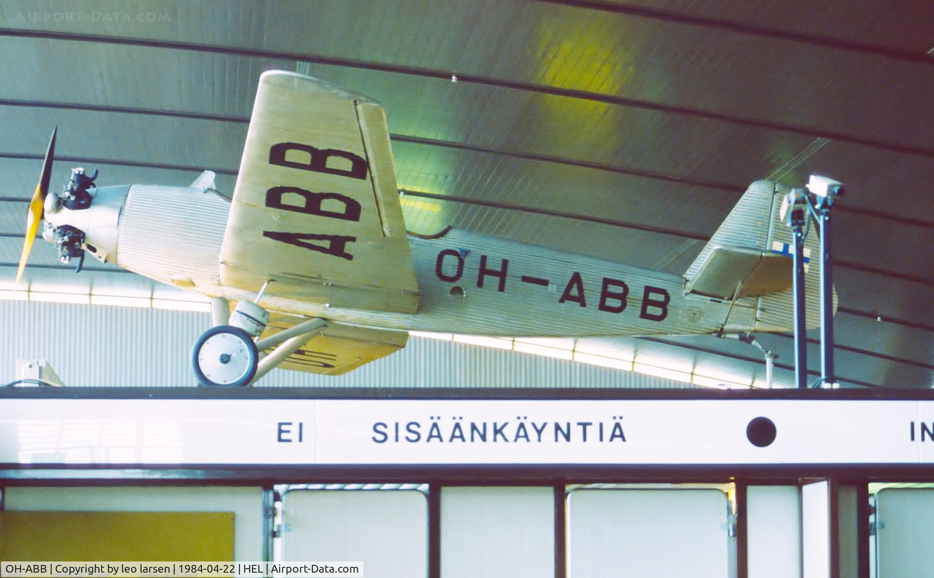 OH-ABB, Junkers A50 Junior C/N 3530, Helsinki 22.4.1984