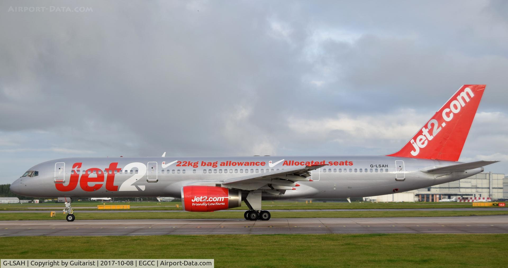 G-LSAH, 1987 Boeing 757-21B C/N 24015, At Manchester