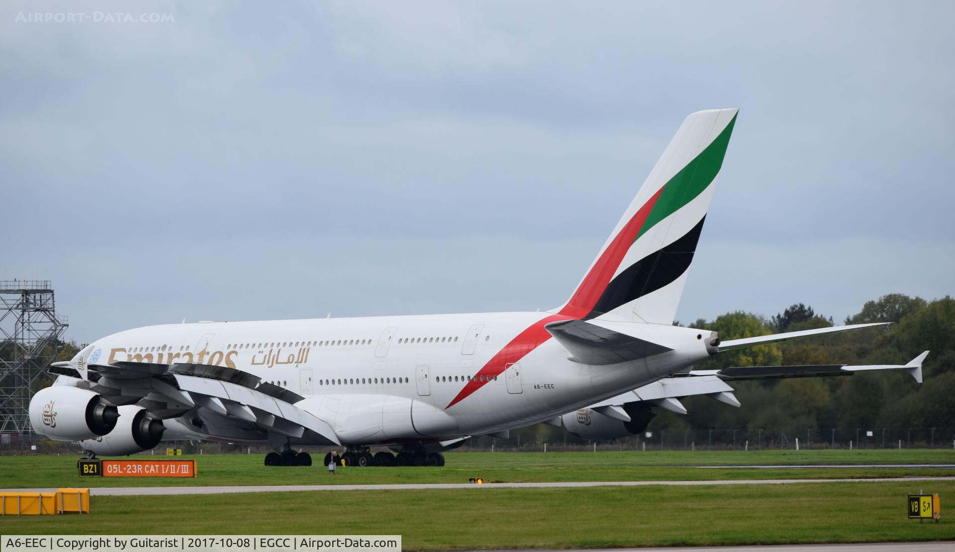 A6-EEC, 2012 Airbus A380-861 C/N 110, At Manchester
