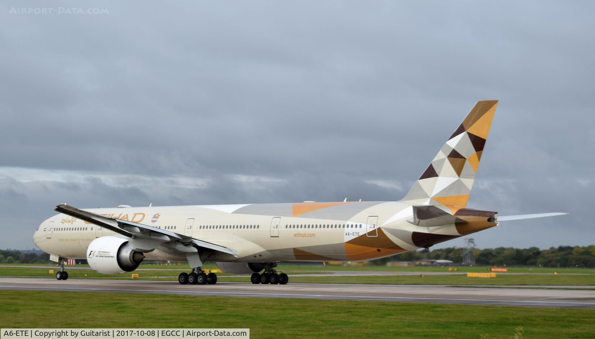 A6-ETE, 2006 Boeing 777-3FX/ER C/N 34601, At Manchester