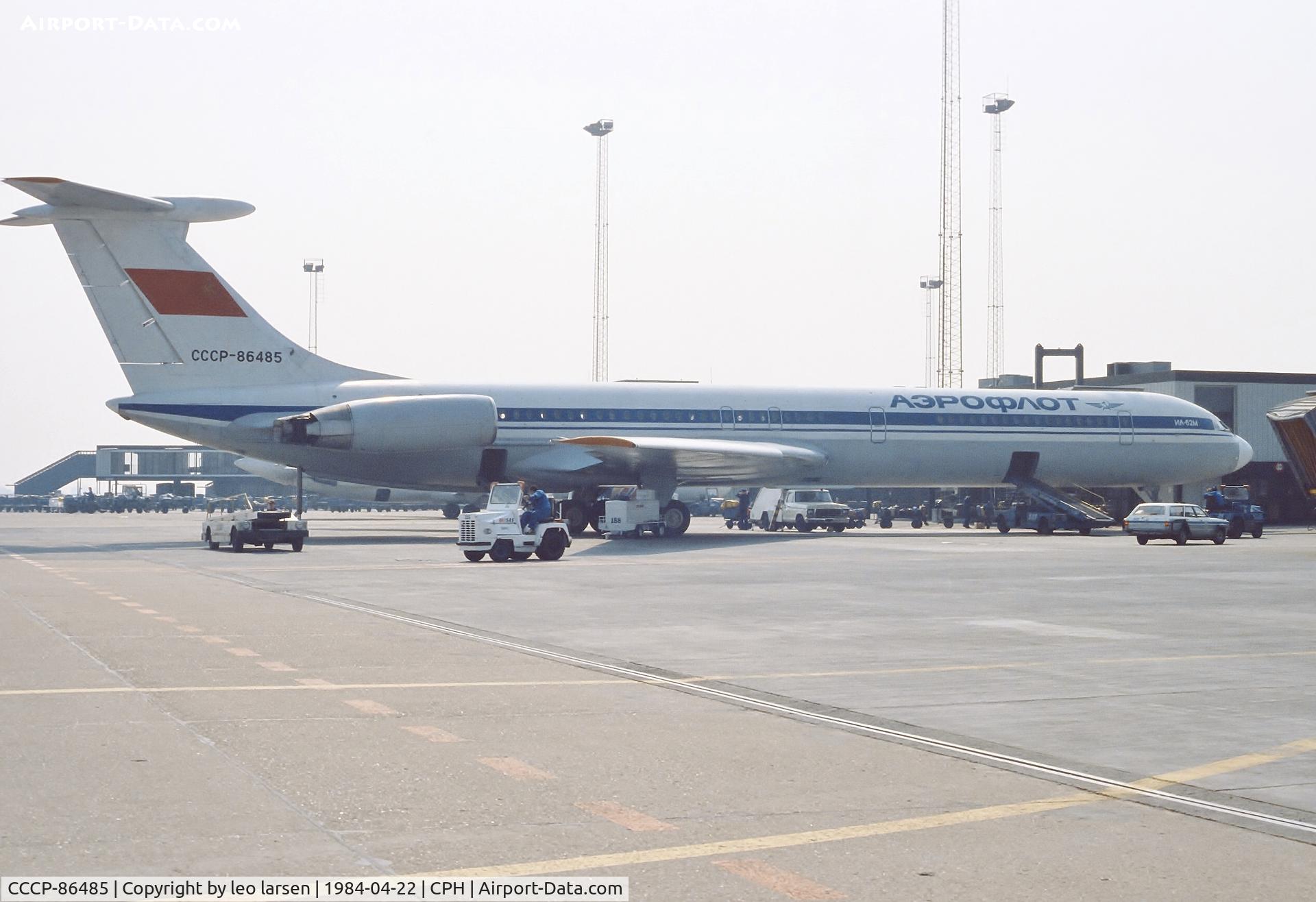 CCCP-86485, 1978 Ilyushin Il-62M C/N 3830912, Copenhagen 22.4.1984