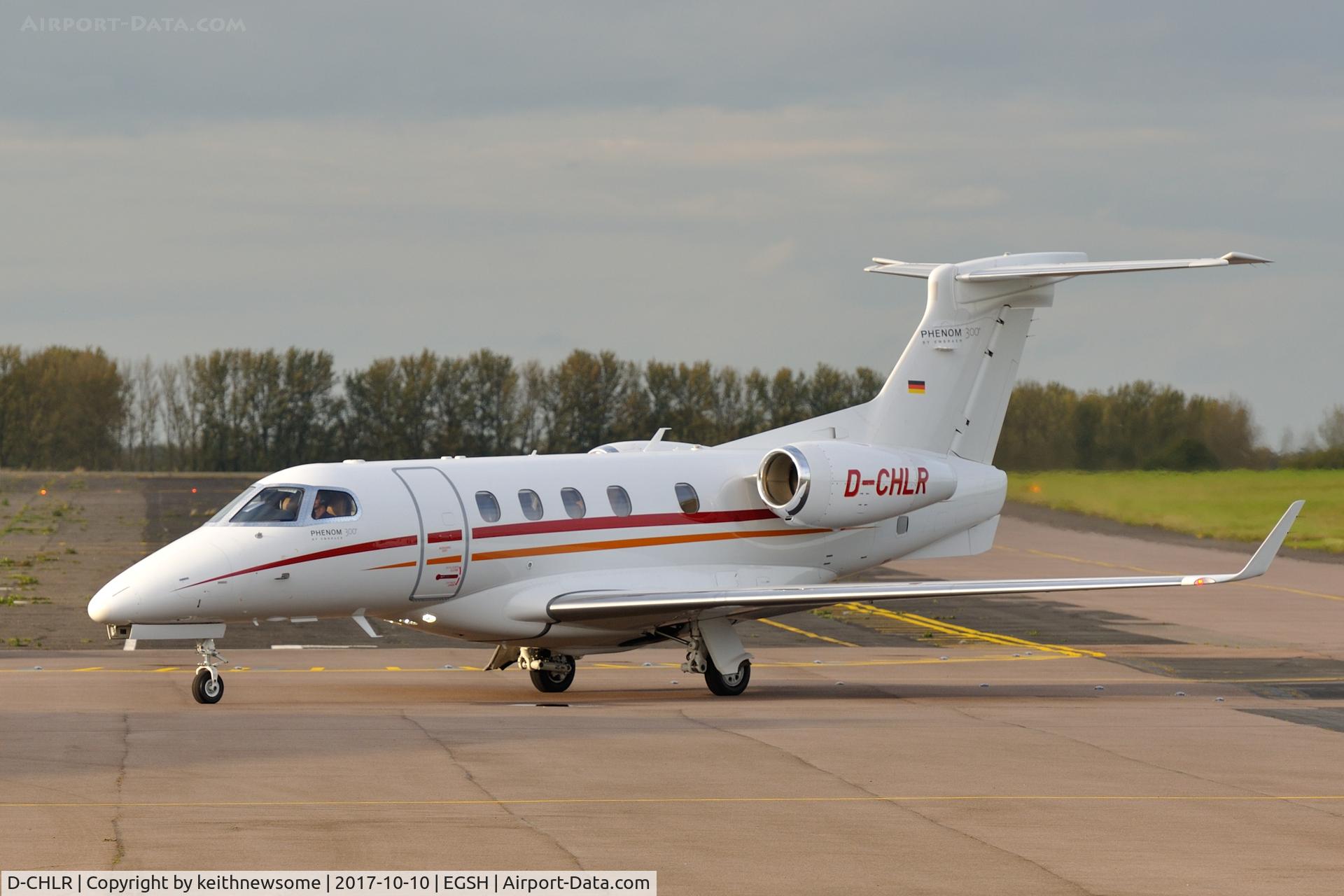 D-CHLR, 2011 Embraer EMB-505 Phenom 300 C/N 50500066, Welcome return visitor arriving.