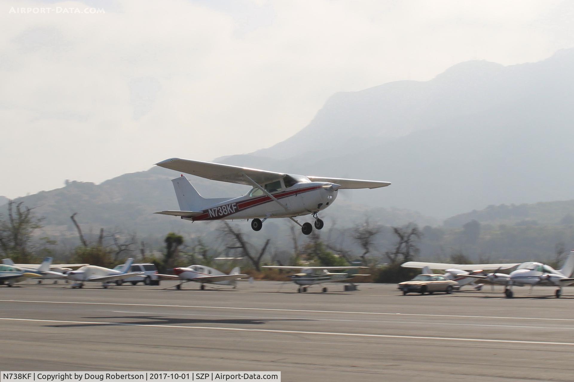 N738KF, 1977 Cessna 172N C/N 17270032, 1977 Cessna 172N SKYHAWK, Lycoming O-320-H2AD 160 Hp, first year of this engine change, takeoff climb Rwy 22