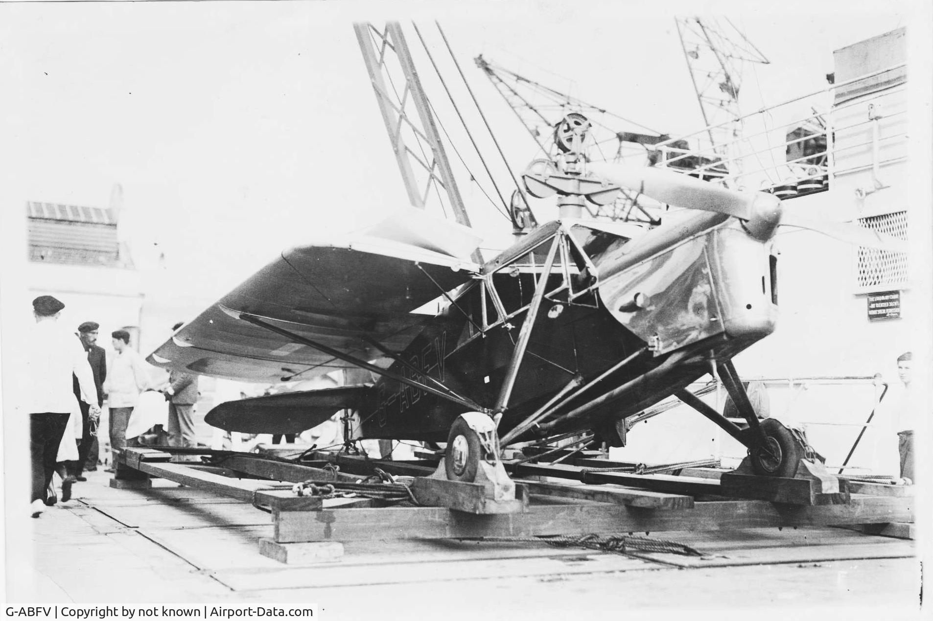 G-ABFV, De Havilland DH.80A Puss Moth C/N 2122, Taken in 1931 (Jan-April) on board RMS Arlanza en route from Rio de Janeiro to England via Lisbon. Also in the picture is HRH Prince of Wales (later Edward VIII).