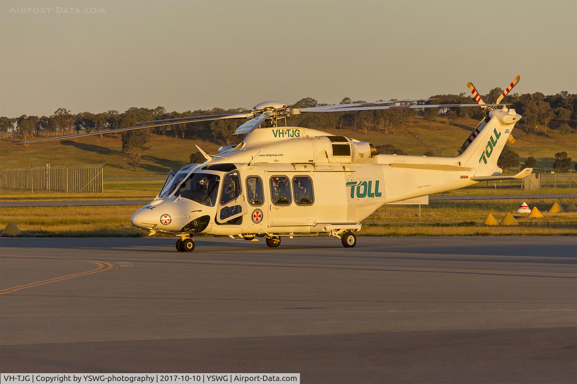 VH-TJG, 2016 Leonardo-Finmeccanica AW-139 C/N 31743, Toll Group/Helicorp (VH-TJG) Leonardo AW139 at Wagga Wagga Airport.