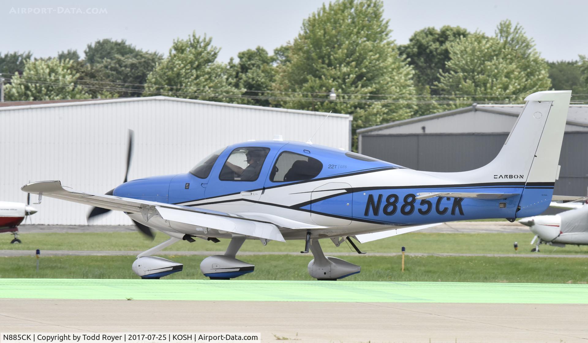 N885CK, 2017 Cirrus SR22T Carbon C/N 1510, Airventure 2017