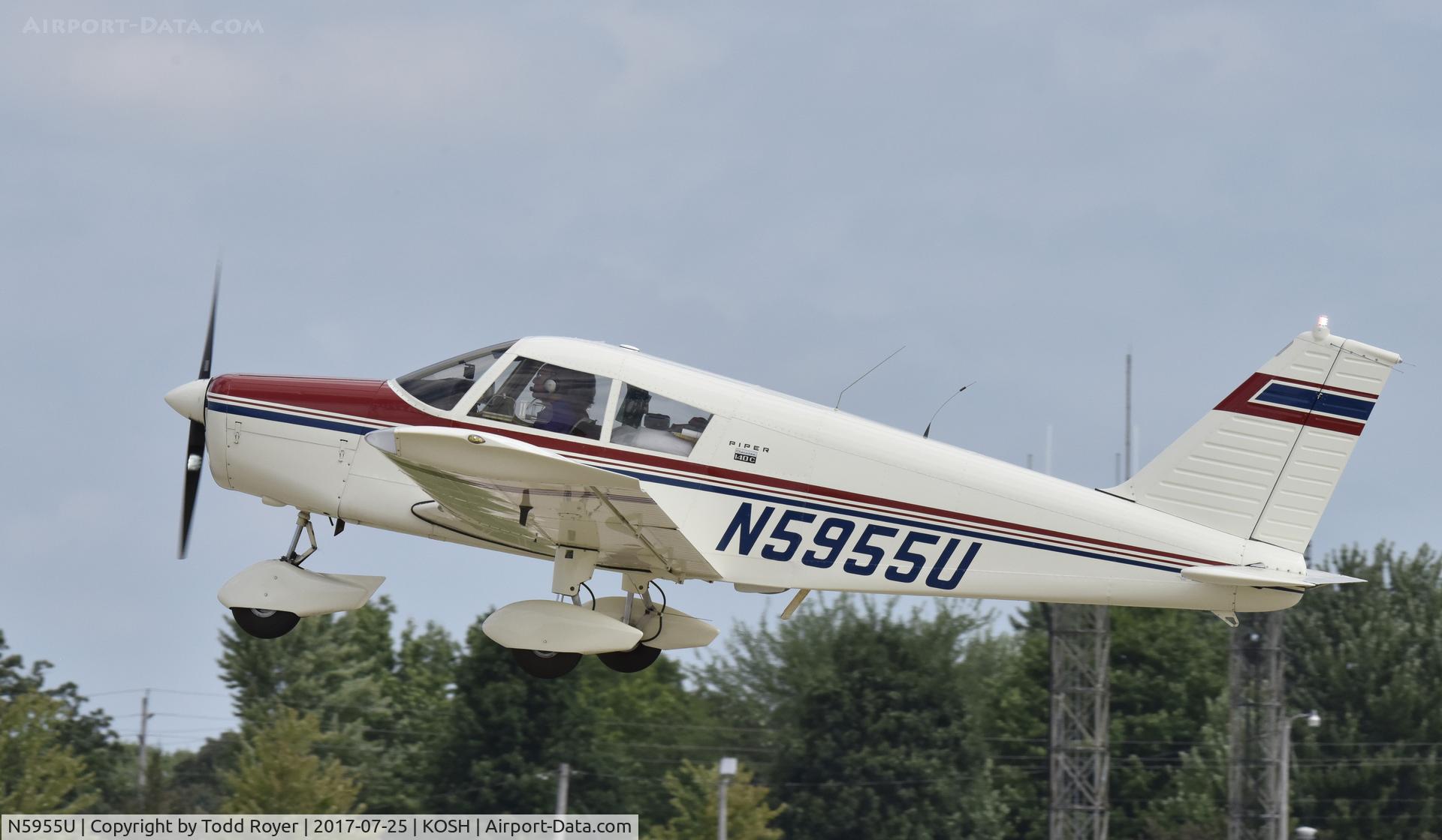 N5955U, 1970 Piper PA-28-140 Cherokee C/N 28-26777, Airventure 2017
