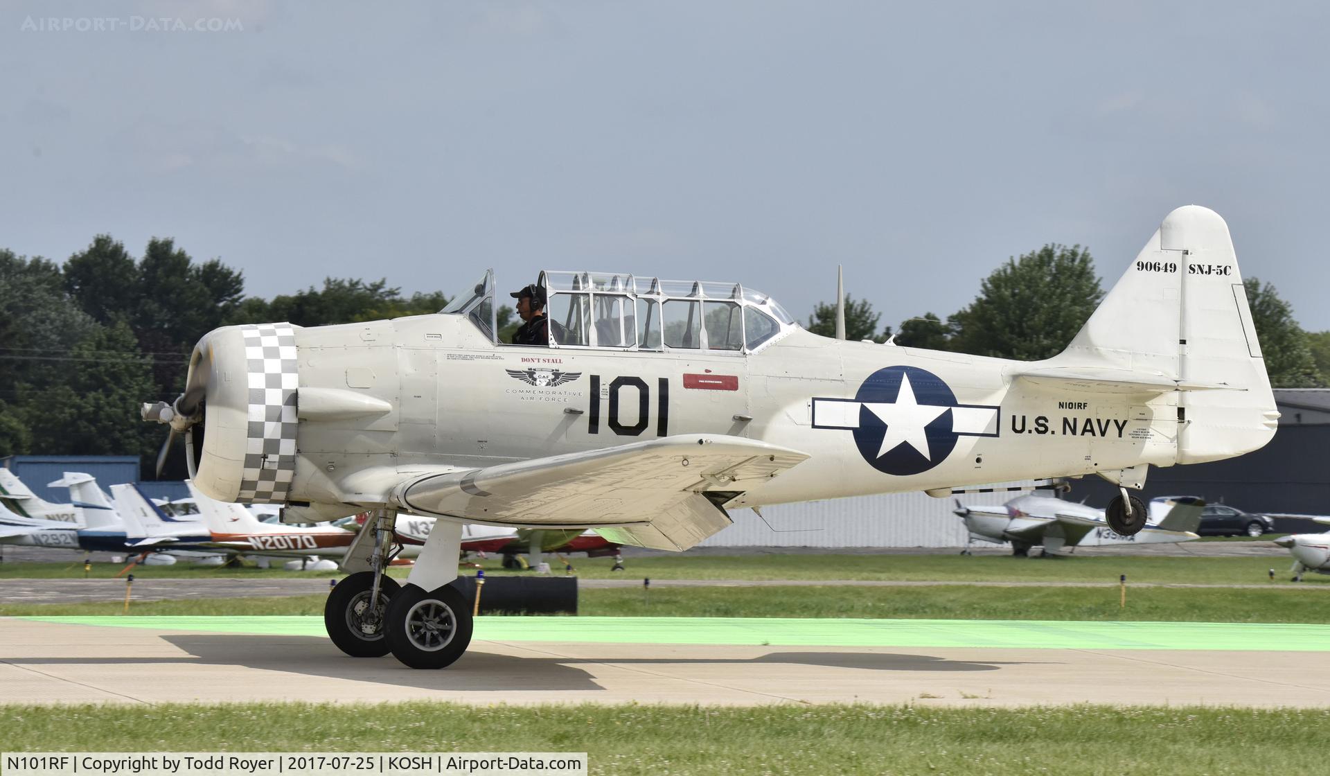 N101RF, 1942 North American SNJ-5 Texan Texan C/N 90649, Airventure 2017