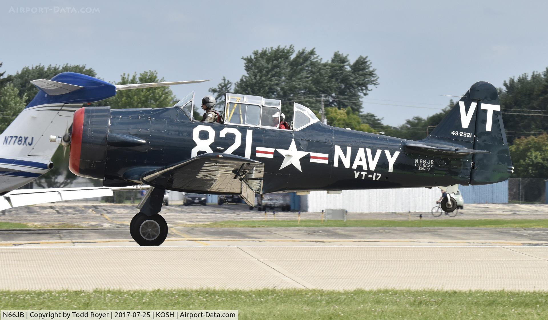 N66JB, 1949 North American T-6G Texan C/N 168-19, Airventure 2017