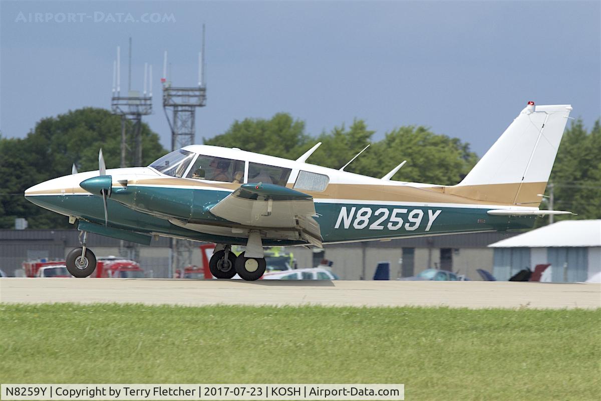 N8259Y, 1966 Piper PA-30-160 Twin Comanche Twin Comanche C/N 30-1386, at 2017 EAA AirVenture at Oshkosh