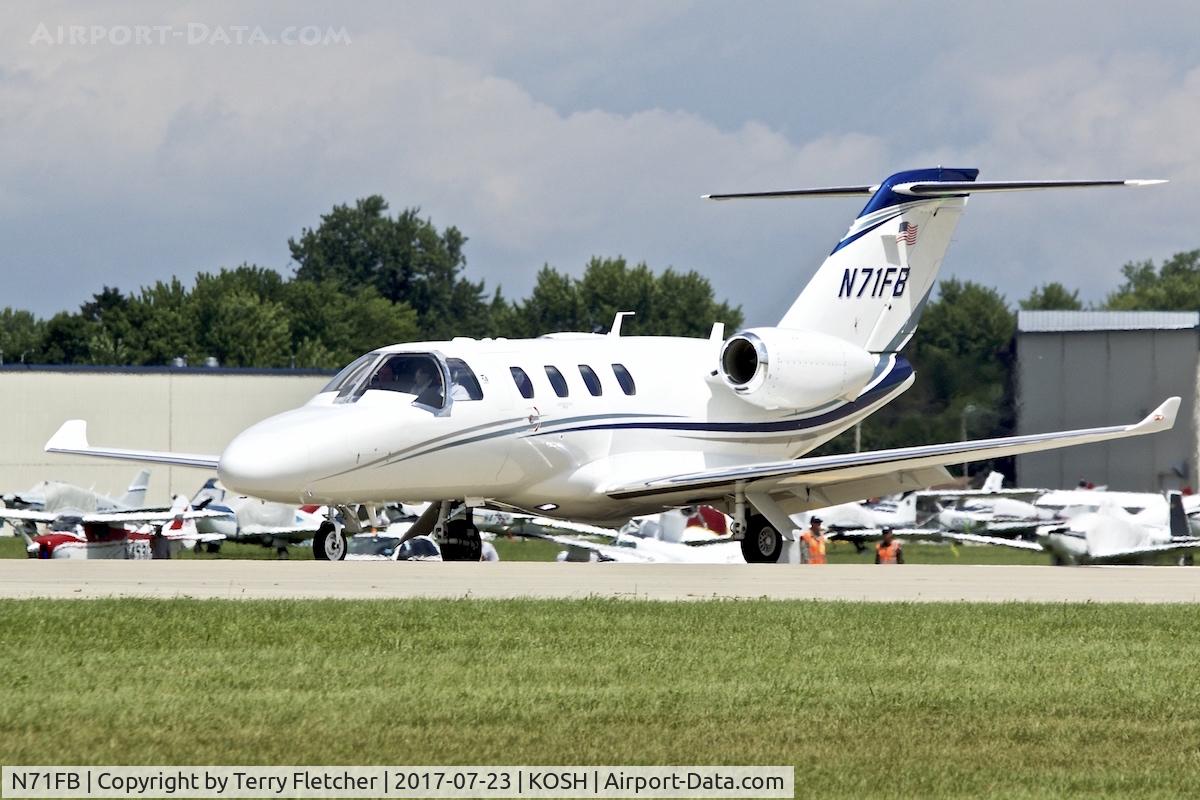 N71FB, 2013 Cessna 525 Citation M2 C/N 525-0812, at 2017 EAA AirVenture at Oshkosh