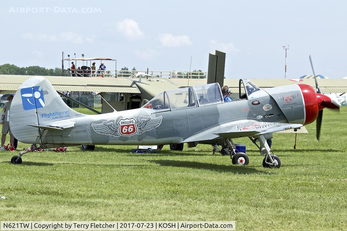 N621TW, 2003 Yakovlev (Aerostar) Yak-52TW C/N 0312504, at 2017 EAA AirVenture at Oshkosh