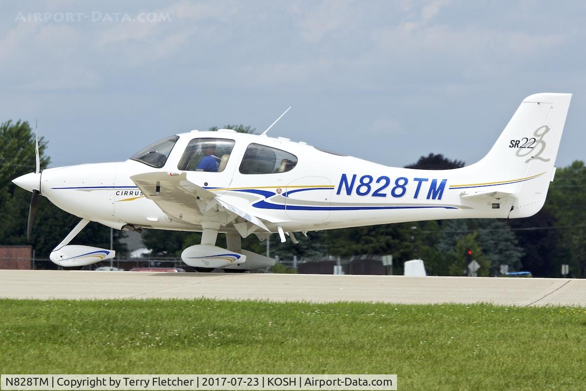 N828TM, 2004 Cirrus SR22 G2 C/N 0943, at 2017 EAA AirVenture at Oshkosh