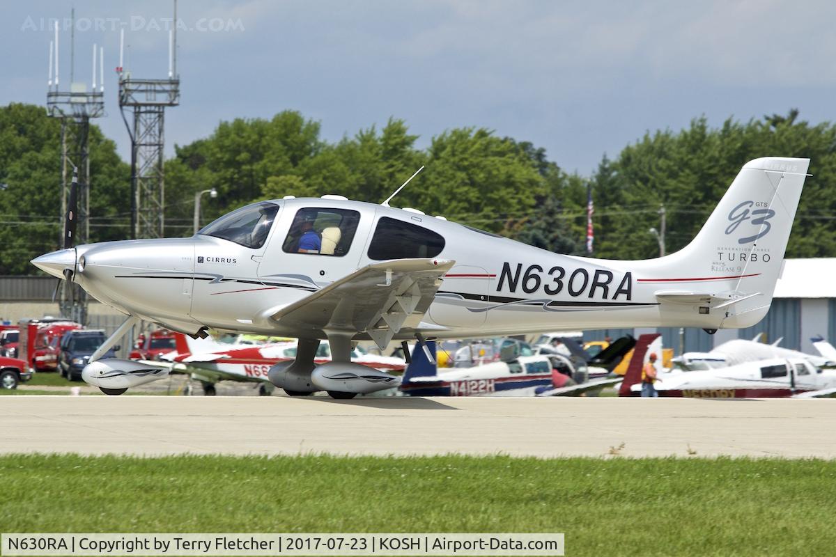 N630RA, 2007 Cirrus SR22 G3 GTS Turbo C/N 2872, at 2017 EAA AirVenture at Oshkosh