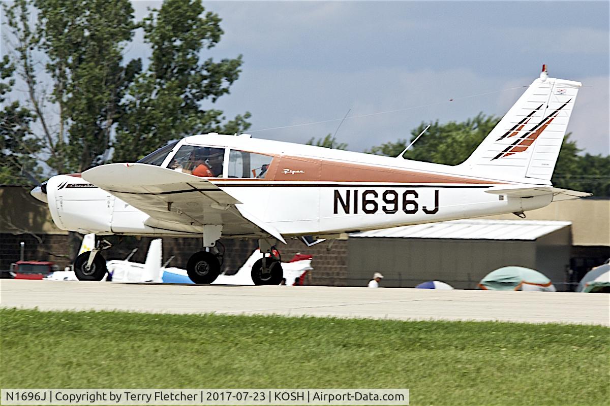 N1696J, 1967 Piper PA-28-140 Cherokee C/N 28-24102, at 2017 EAA AirVenture at Oshkosh