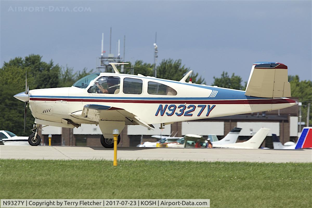 N9327Y, 1960 Beech N35 Bonanza C/N D-6581, at 2017 EAA AirVenture at Oshkosh