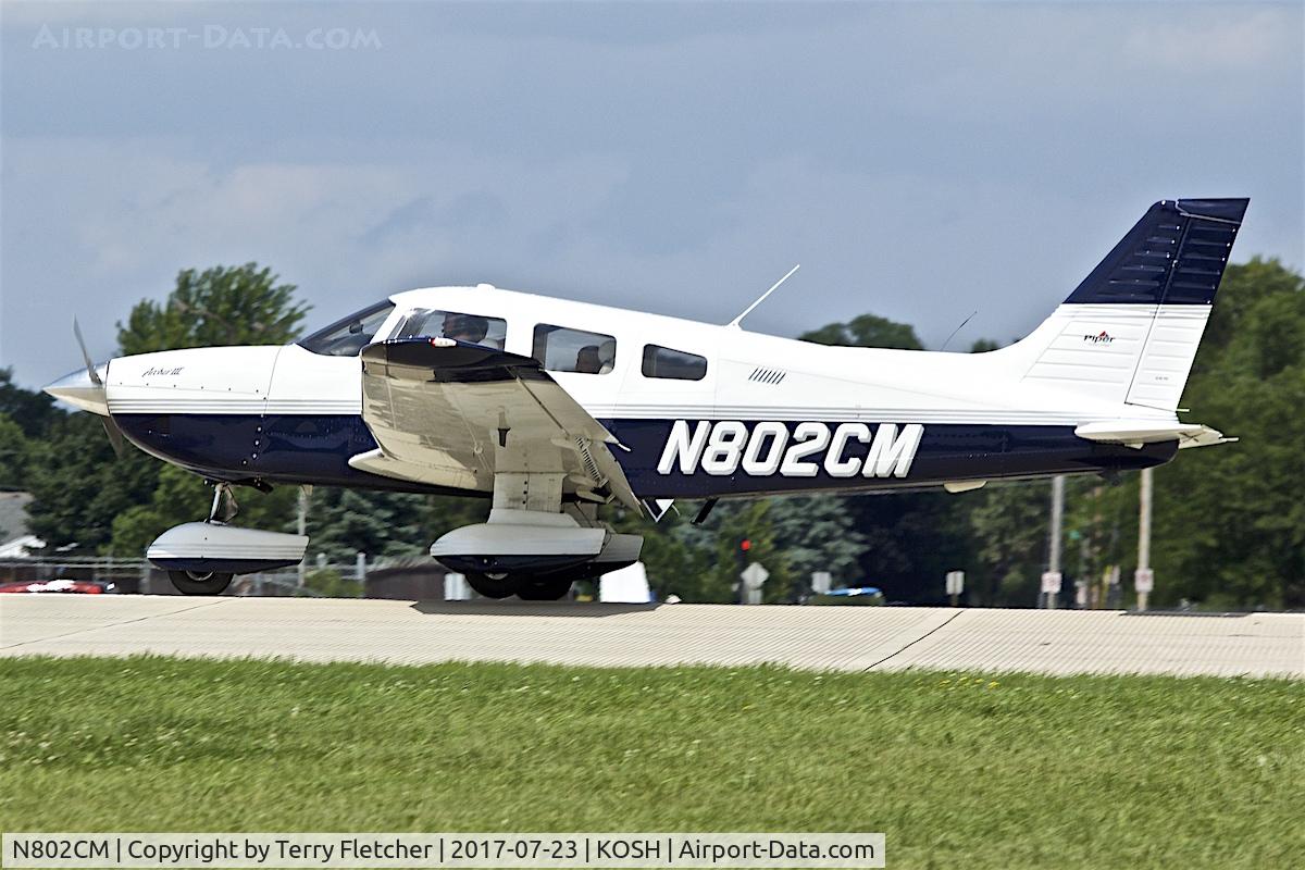 N802CM, 2002 Piper PA-28-181 C/N 2843541, at 2017 EAA AirVenture at Oshkosh
