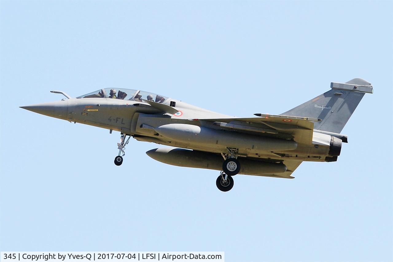 345, Dassault Rafale B C/N 345, Dassault Rafale B, Short approach rwy 29, St Dizier-Robinson Air Base 113 (LFSI)
