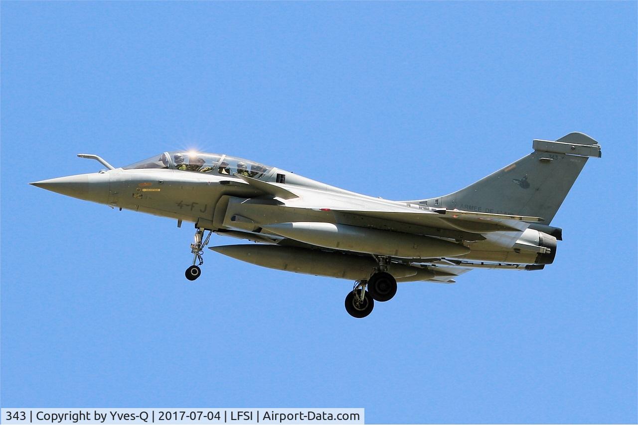 343, Dassault Rafale B C/N 343, Dassault Rafale B, Short approach rwy 29, St Dizier-Robinson Air Base 113 (LFSI)