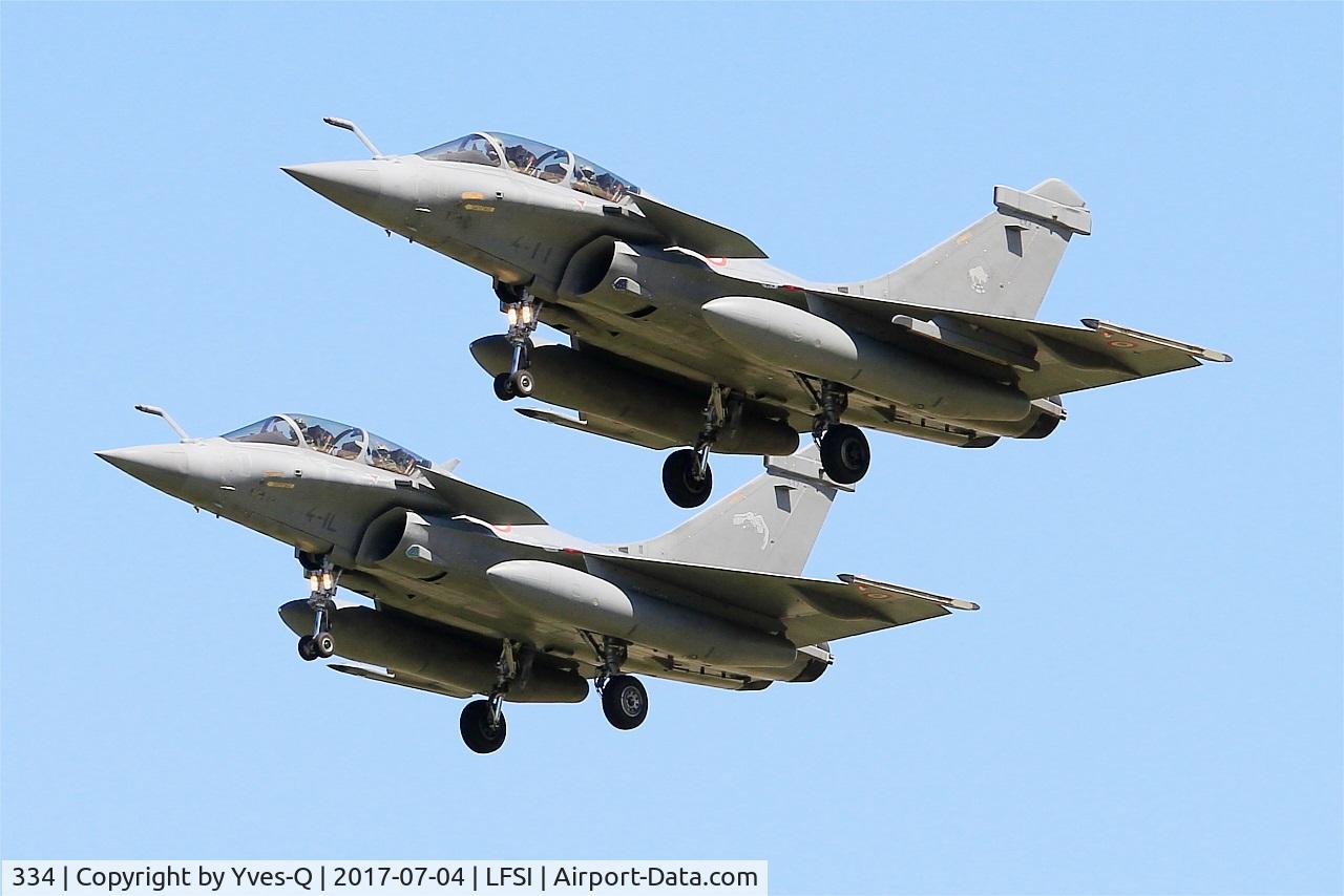 334, Dassault Rafale B C/N 334, Dassault Rafale B, Short approach rwy 29, St Dizier-Robinson Air Base 113 (LFSI)