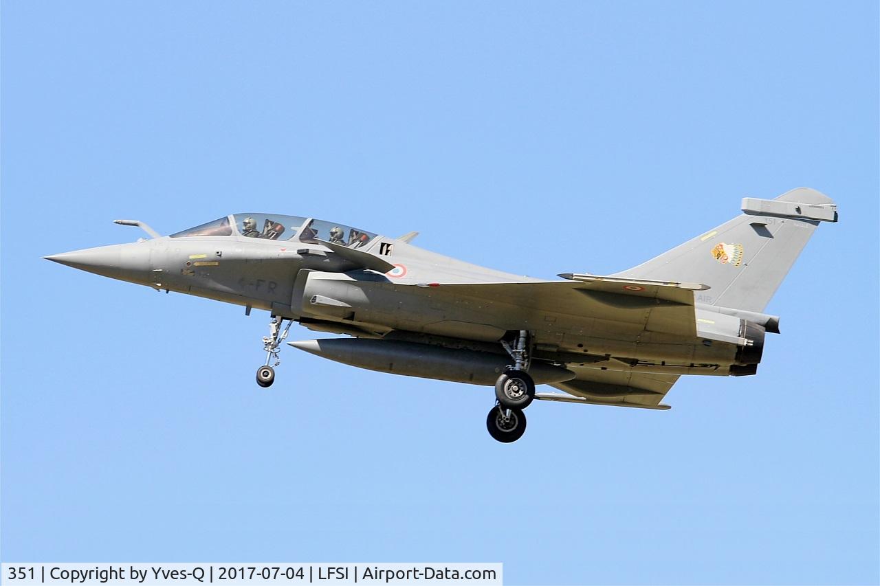 351, 2014 Dassault Rafale B C/N 351, Dassault Rafale B, Short approach rwy 29, St Dizier-Robinson Air Base 113 (LFSI)
