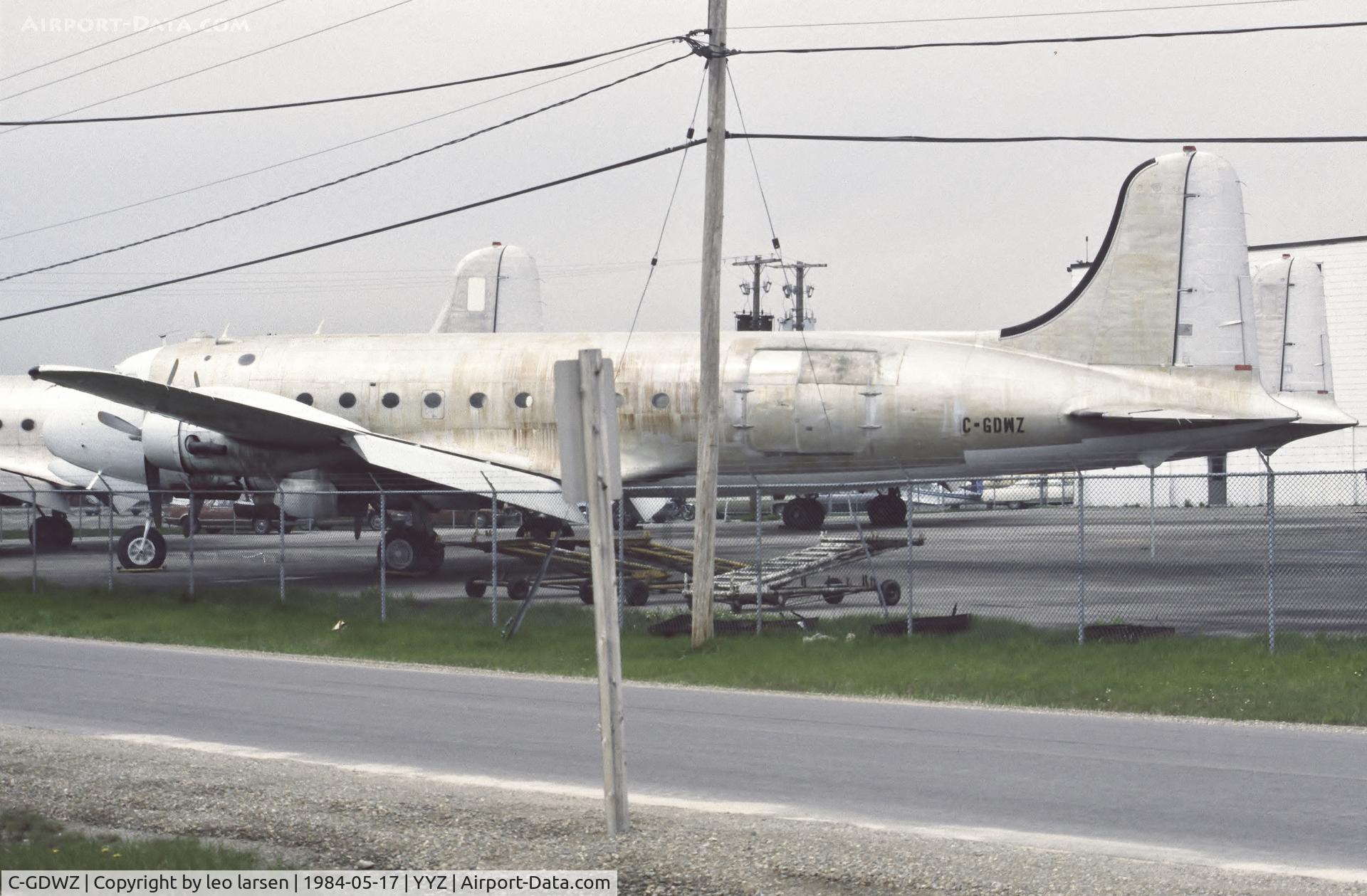 C-GDWZ, 1944 Douglas C54D-DC C/N 10636, Toronto 17.5.84