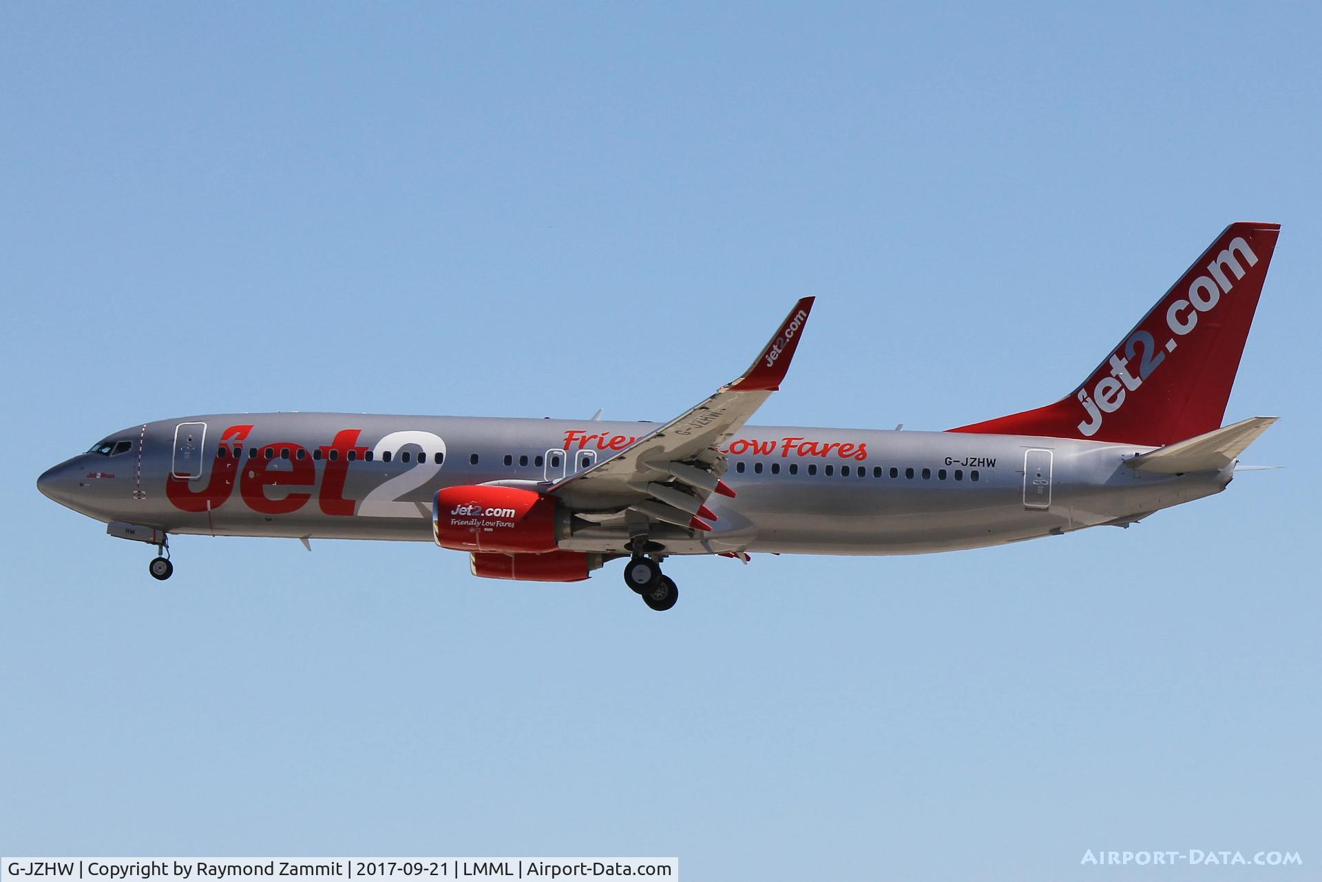 G-JZHW, 2016 Boeing 737-800 C/N 63153, B737-800 G-JZHW Jet2Com