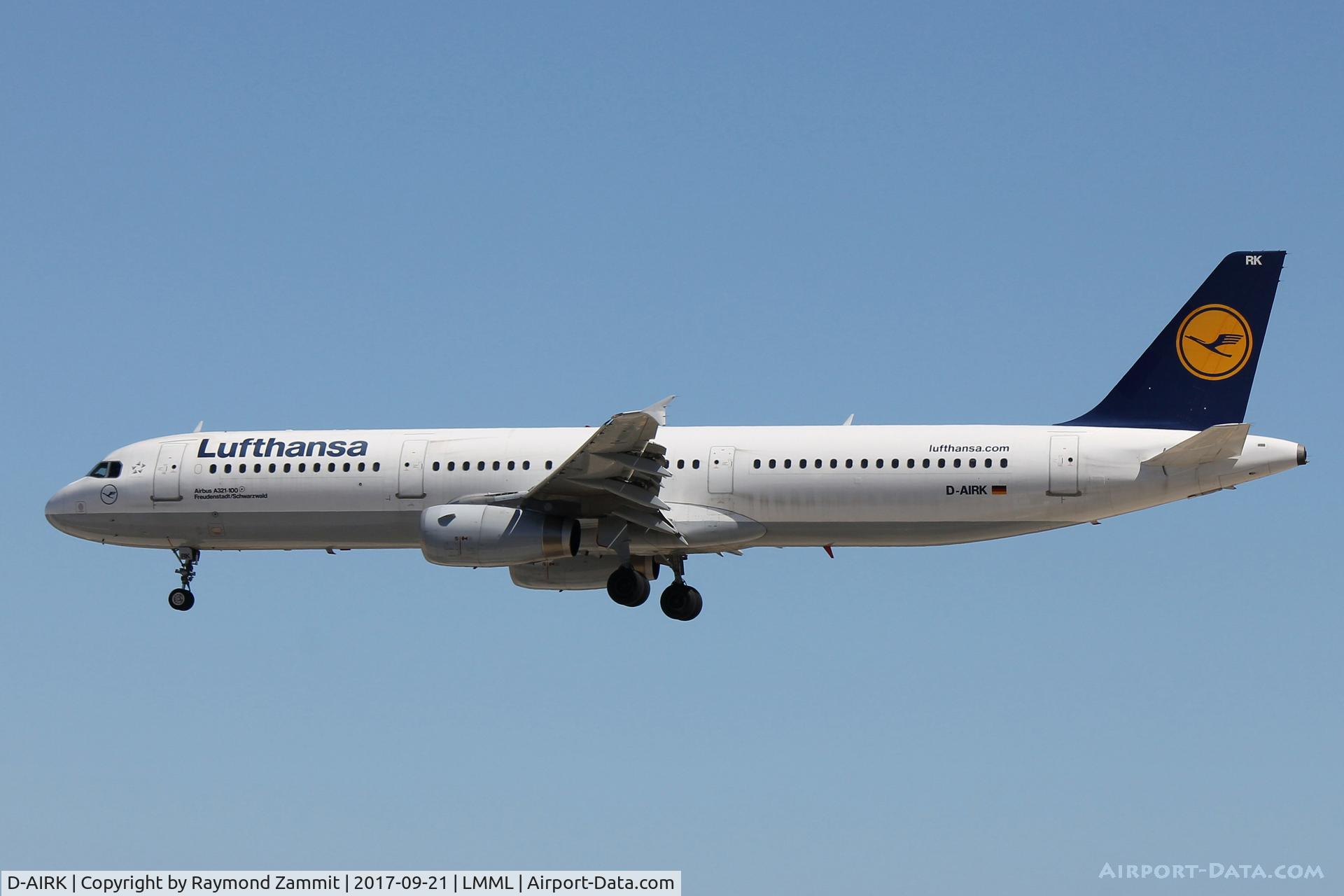 D-AIRK, 1994 Airbus A321-131 C/N 0502, A321 D-AIRK Lufthansa