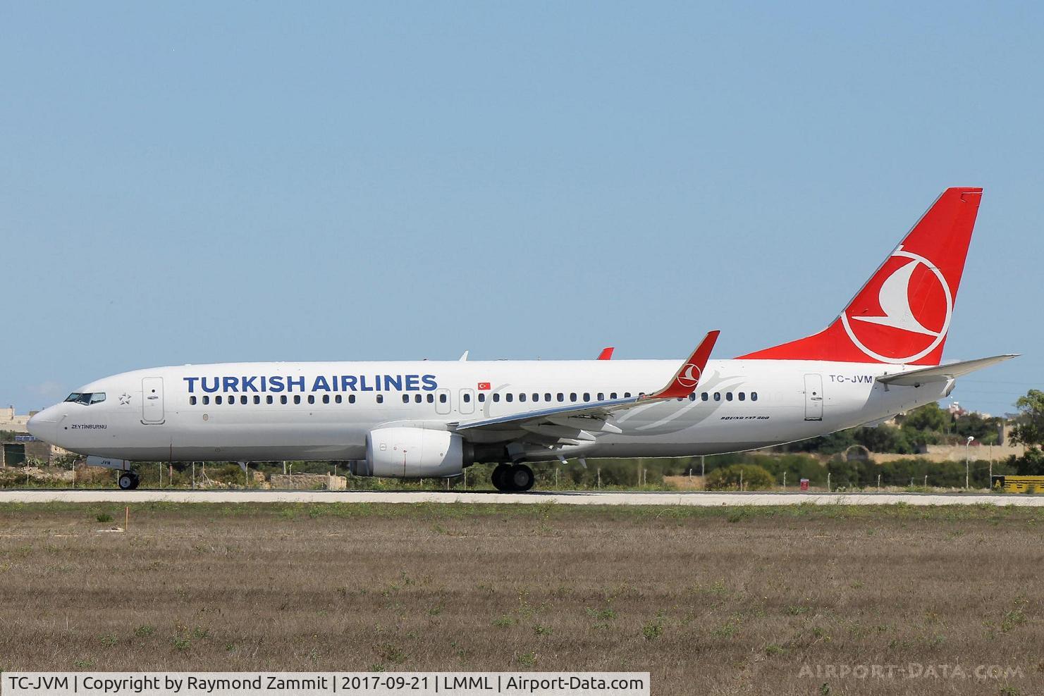 TC-JVM, 2016 Boeing 737-8F2 C/N 60016, B737-800 TC-JVM Turkish Airlines