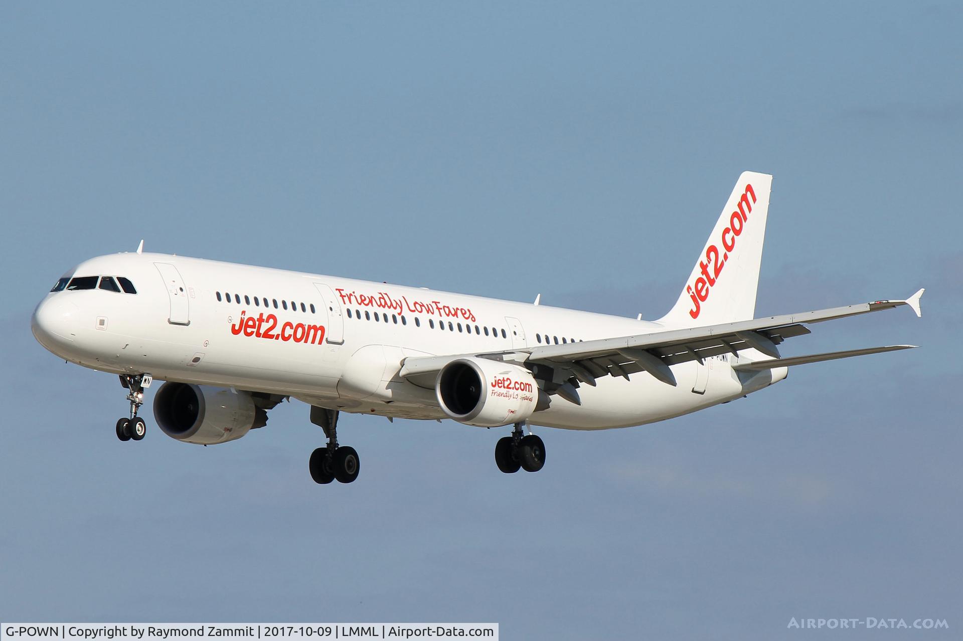 G-POWN, 2009 Airbus A321-211 C/N 3830, A321 G-POWN on lease to Jet2Com
