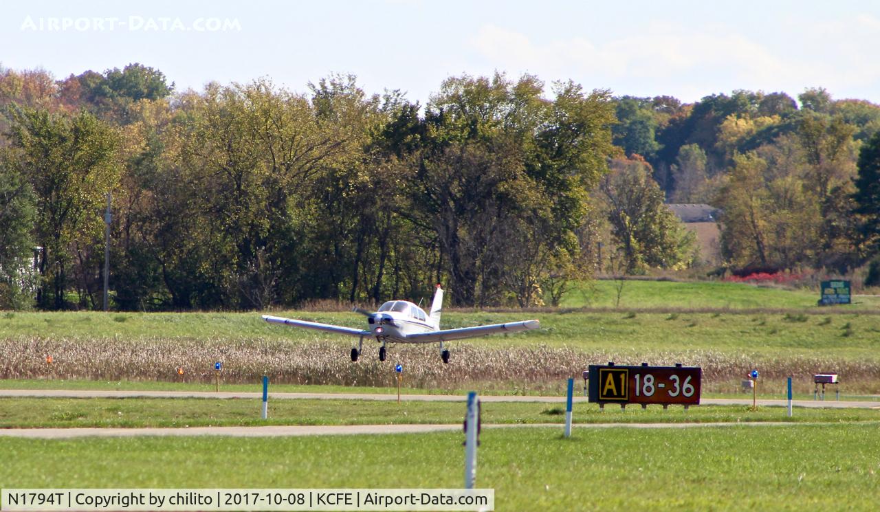 N1794T, 1971 Piper PA-28-140 C/N 28-7125133, About to touch down on 36 on a beautiful afternoon.