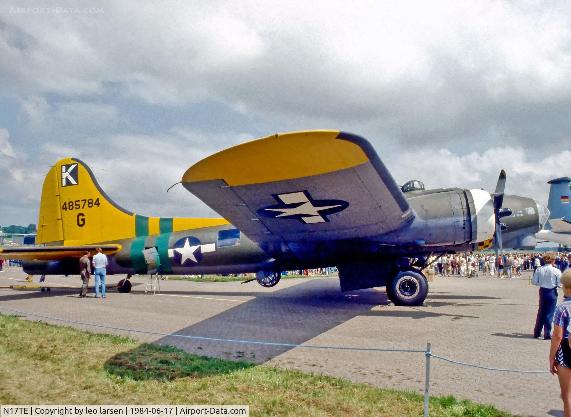 N17TE, 1944 Boeing B-17G Flying Fortress C/N 8693, Værløse Air Base 17.6.1984