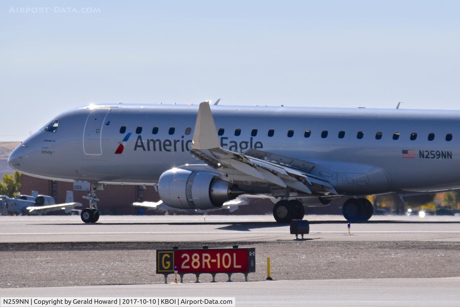 N259NN, 2017 Embraer 175LR (ERJ-170-200LR) C/N 17000682, Landing roll out on RWY 10L.