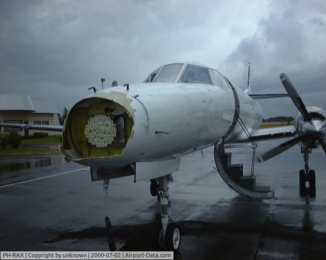PH-RAX, 1981 Swearingen SA-227AT Merlin IV C/N AT-493, The plane was hit by a massive hail storm above France carrying people back from the Formula 1 race in Monaco to Rotterdam.