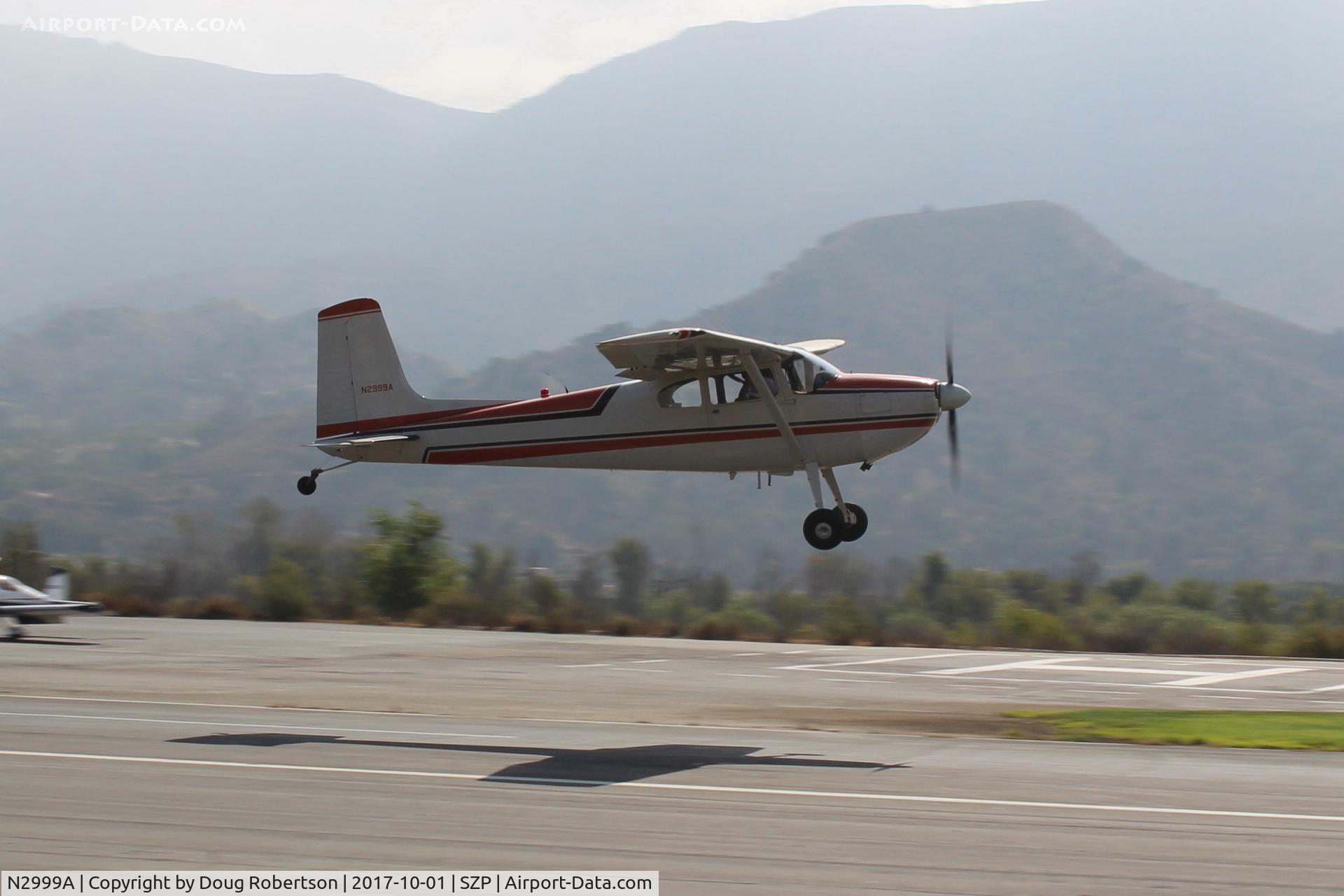 N2999A, 1953 Cessna 180 C/N 30199, 1953 Cessna 180, Continental O-470-A 225 Hp, another takeoff climb Rwy 22