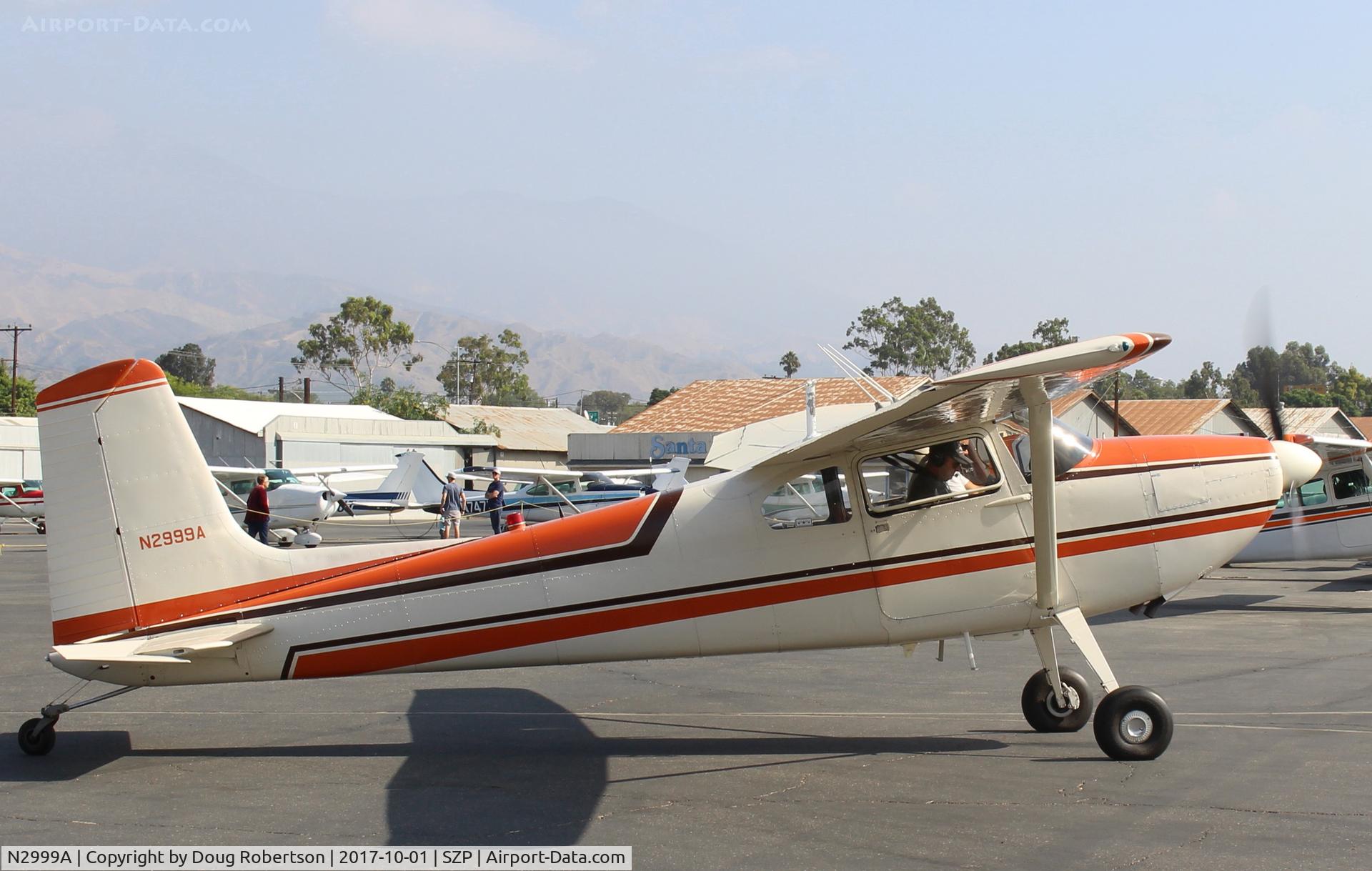 N2999A, 1953 Cessna 180 C/N 30199, 1953 Cessna 180, Continental O-470-A 225 Hp, first year of production, taxi