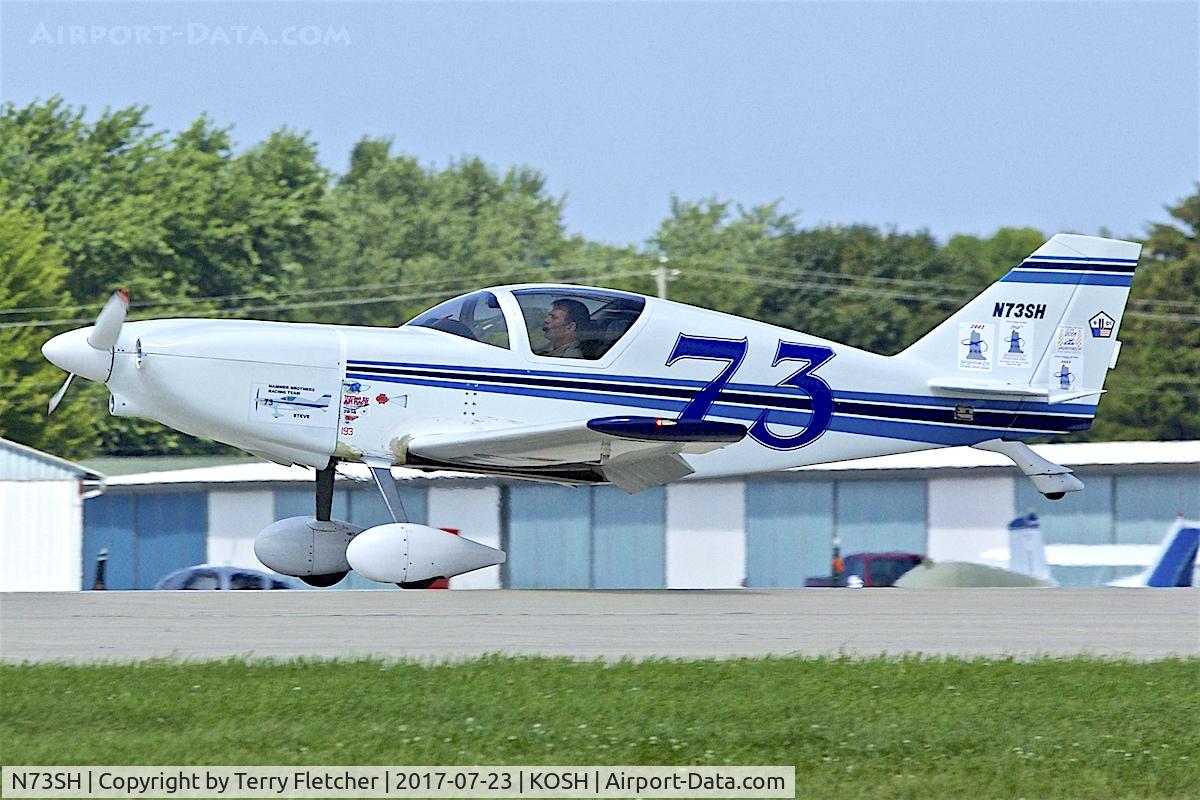 N73SH, 1991 Stoddard-Hamilton Glasair SH-2 C/N 619, at 2017 EAA AirVenture at Oshkosh