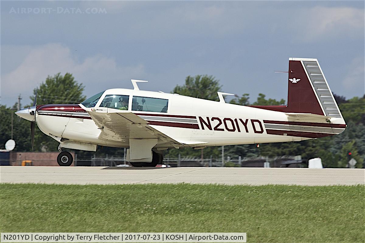 N201YD, 1978 Mooney M20J 201 C/N 24-0510, at 2017 EAA AirVenture at Oshkosh
