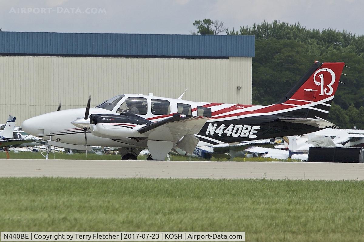 N440BE, 2015 Beechcraft G58 Baron C/N TH-2440, at 2017 EAA AirVenture at Oshkosh