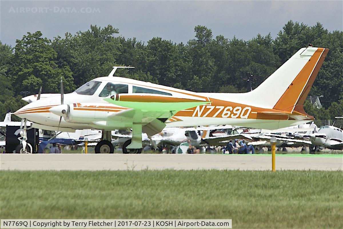 N7769Q, 1971 Cessna 310Q C/N 310Q0269, at 2017 EAA AirVenture at Oshkosh