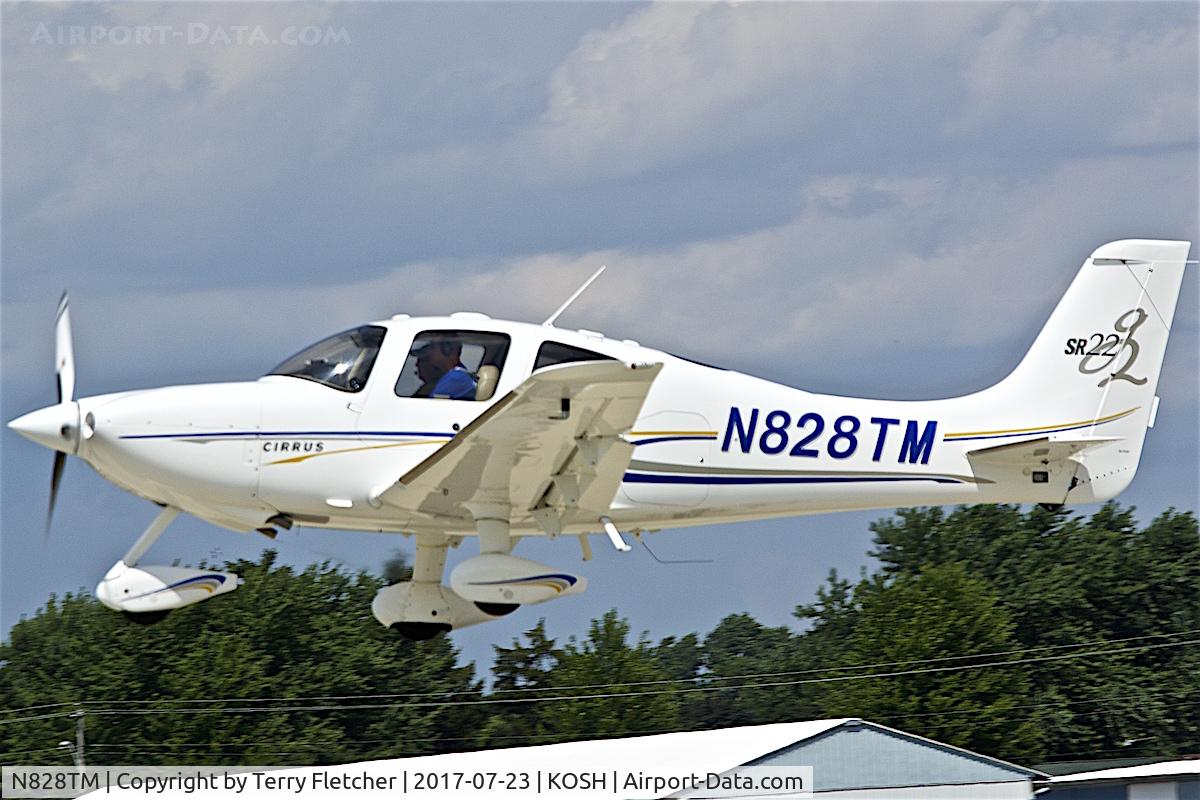 N828TM, 2004 Cirrus SR22 G2 C/N 0943, at 2017 EAA AirVenture at Oshkosh