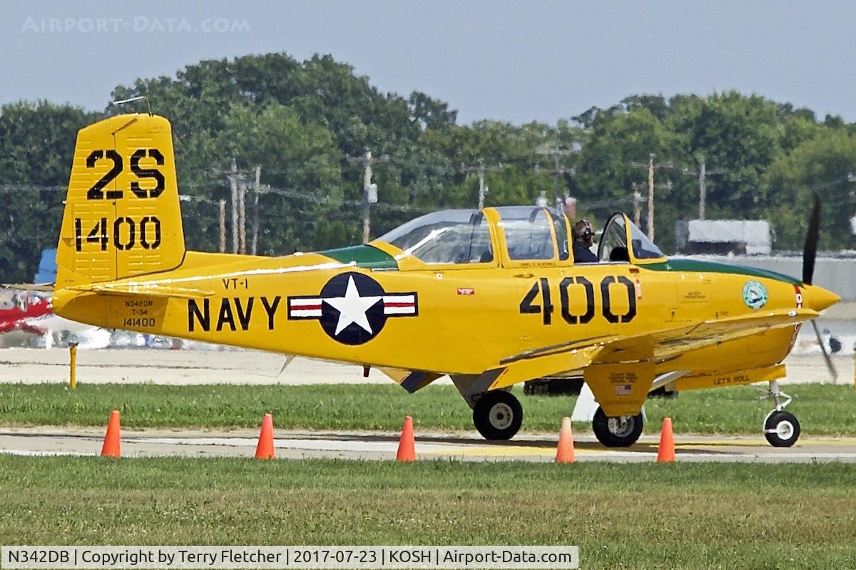 N342DB, 1999 Beech T-34A Mentor Mentor C/N G-107, at 2017 EAA AirVenture at Oshkosh