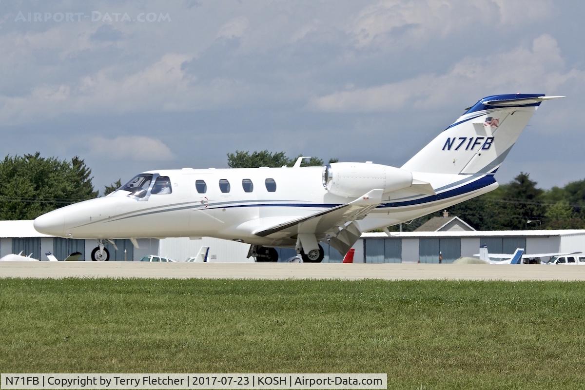 N71FB, 2013 Cessna 525 Citation M2 C/N 525-0812, at 2017 EAA AirVenture at Oshkosh