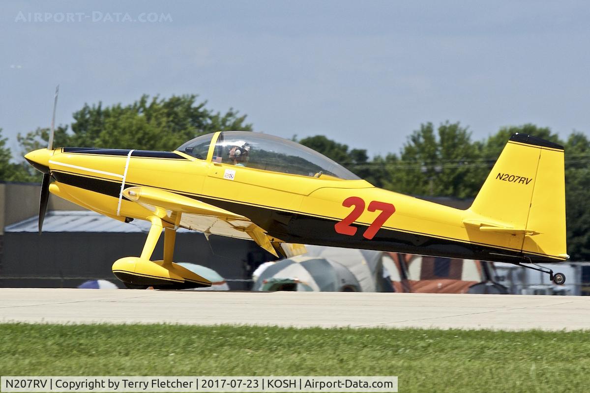 N207RV, 2004 Vans RV-8 C/N 80094, at 2017 EAA AirVenture at Oshkosh