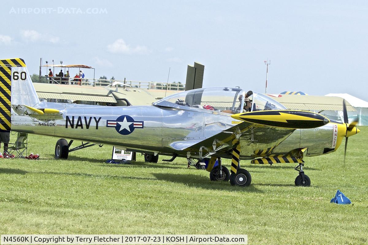 N4560K, 1948 Ryan Navion A C/N NAV-4-1560, at 2017 EAA AirVenture at Oshkosh