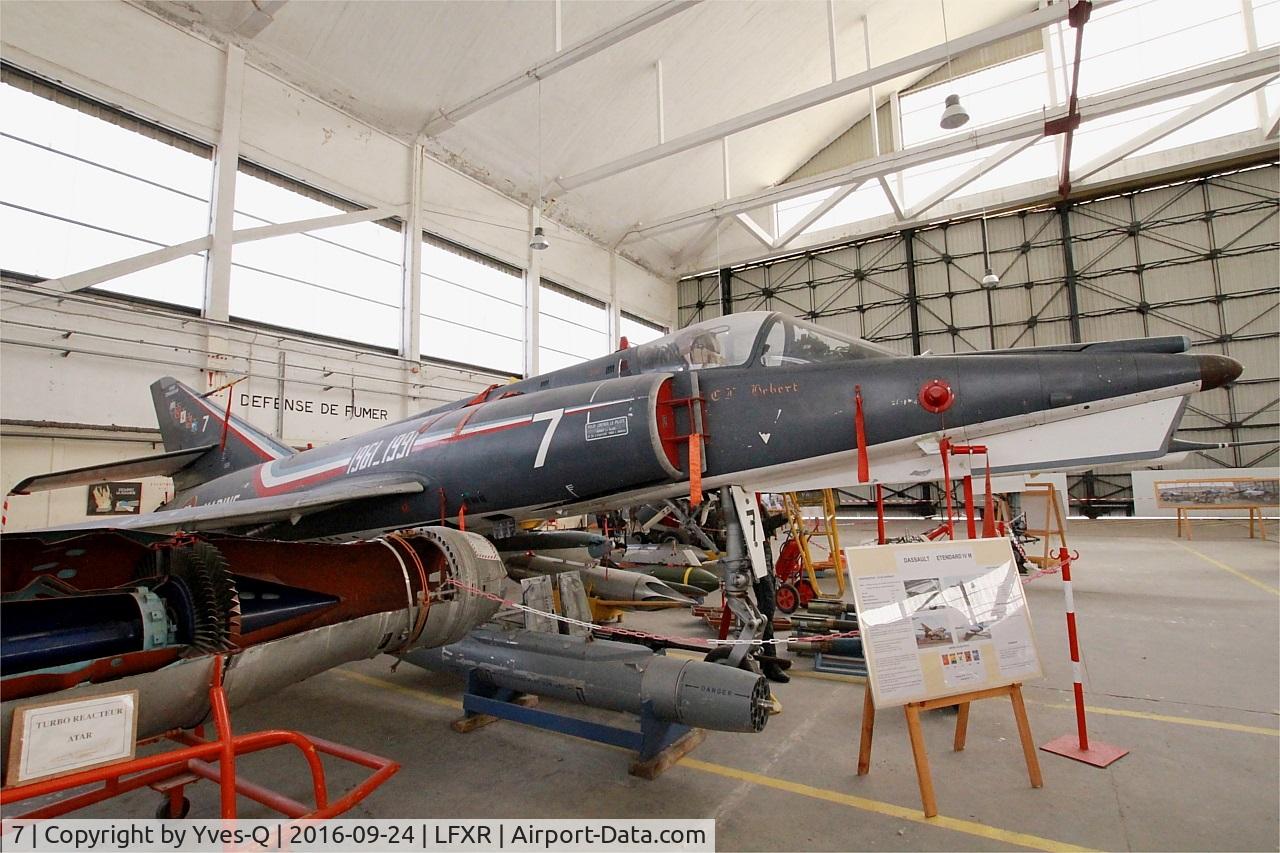 7, Dassault Etendard IV.M C/N 7, Dassault Etendard IV.M, Preserved at Naval Aviation Museum, Rochefort-Soubise airport (LFXR)