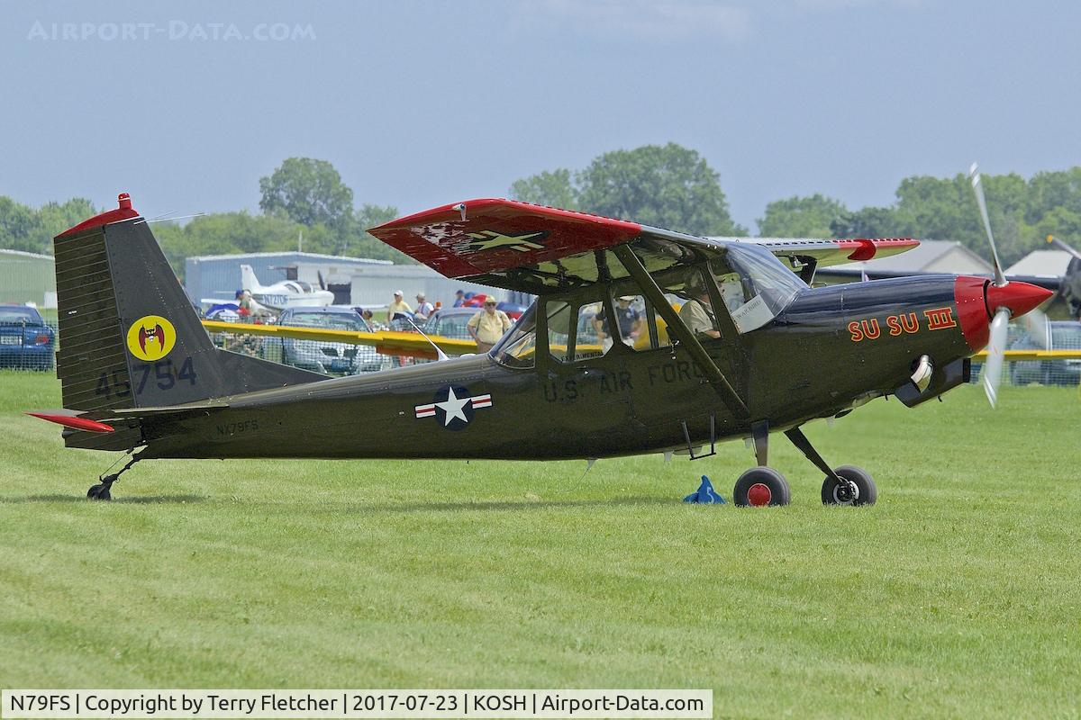N79FS, 1979 SIAI-Marchetti SM-1019A C/N 066A, at 2017 EAA AirVenture at Oshkosh