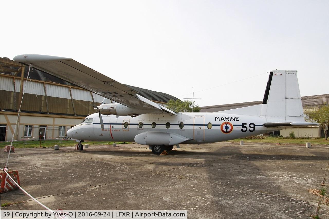 59, 1969 Nord N-262A C/N 59, Nord N-262A, Preserved at Naval Aviation Museum, Rochefort-Soubise airport (LFXR)