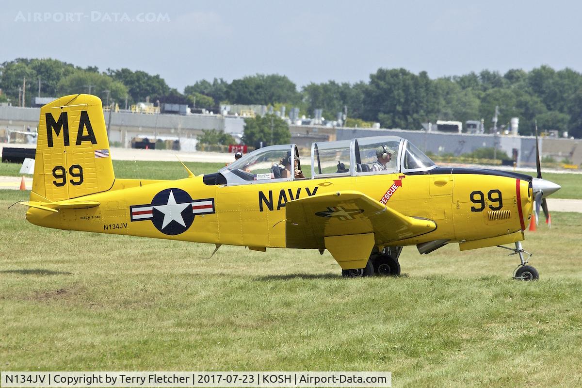 N134JV, 1957 Beech D-45 Mentor C/N BG-345DC, at 2017 EAA AirVenture at Oshkosh